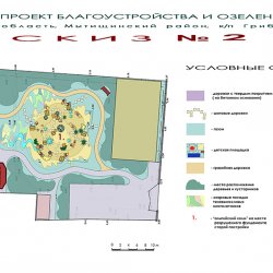 Проект дизайна дачного участка 20 соток с альпийской горкой - ЭСКИЗ 2